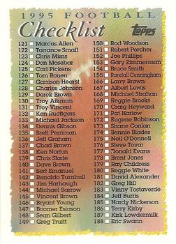 Checklist: 121-248 1995 Topps NFL Checklist #248